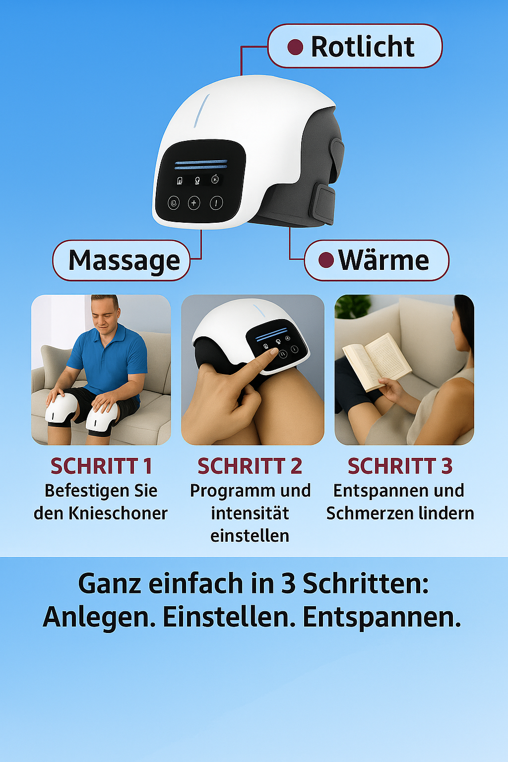 Orthoflex™ 3-in-1 Kniemassagegerät
